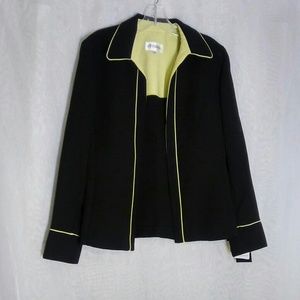 NWT Studio 1 Black & Yellow Blazer Size 8